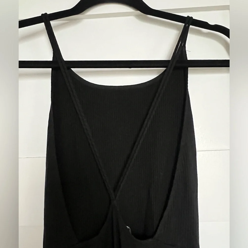 Reformation Knit Midi Dress Cross Strap Open Back - Picture 3 of 5